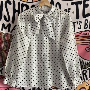 Vintage polka dot blouse by Laura Mae